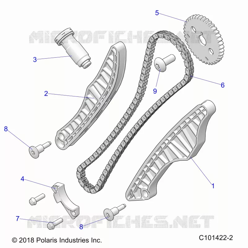 CAM CHAIN AND SPROCKET
