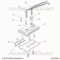 ENGINE, THROTTLE BODY AND VALVE COVER