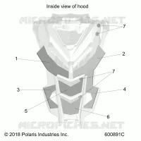 HOOD FOAM/FIBER