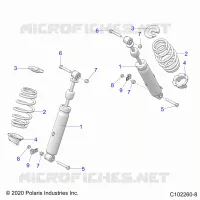 SUSPENSION, FRONT SHOCK
