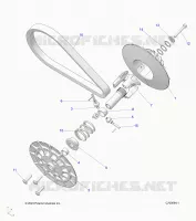 DRIVE TRAIN, SECONDARY CLUTCH