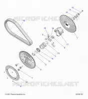 DRIVE TRAIN, SECONDARY CLUTCH