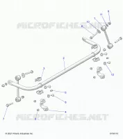 SUSPENSION, STABILIZER BAR, REAR