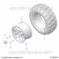 WHEELS, REAR TIRE