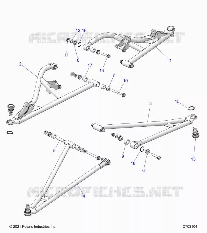 FRONT SUSPENSION CONTROL ARMS