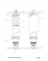 SUSPENSION, FRONT SHOCK TRACK