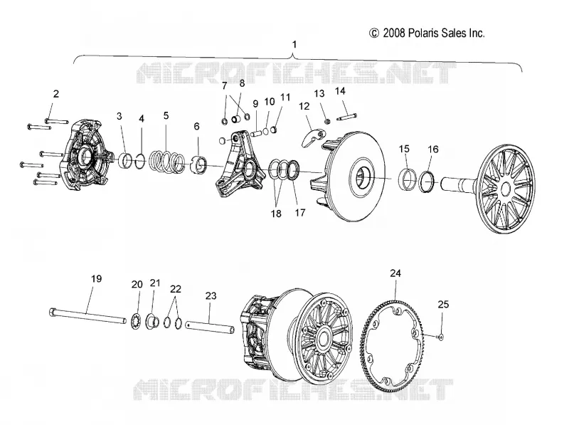 DRIVE TRAIN, PRIMARY CLUTCH