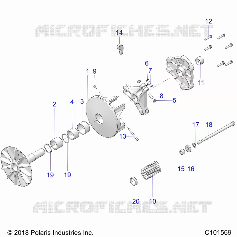 DRIVE TRAIN, PRIMARY CLUTCH