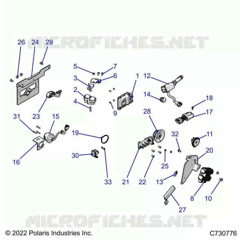 ELECTRICAL, WIRE HARNESS, COMPONENTS, AND LICENSE PLATE