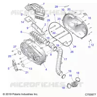 DRIVE TRAIN, CLUTCH COVER AND DUCTING