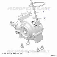DRIVE TRAIN, GEARCASE MOUNTING, FRONT