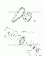 DRIVE TRAIN, SECONDARY CLUTCH