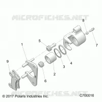 BRAKES, REAR CALIPER