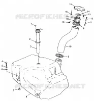 FUEL TANK HURRICANE B964466 AND INTL. HURRICANE I964466 (4935733573A009)