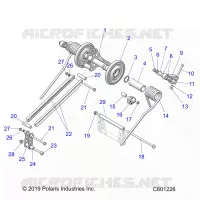 SUSPENSION, REAR TORQUE ARM
