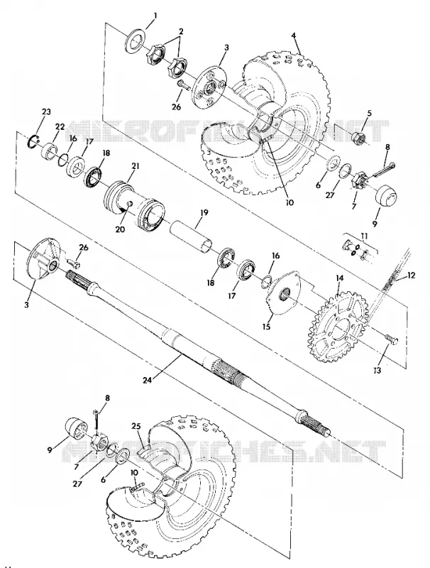 REAR WHEEL DRIVE ASSEMBLY (4918411841017A)