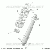REAR SUSPENSION SHOCK MOUNTING