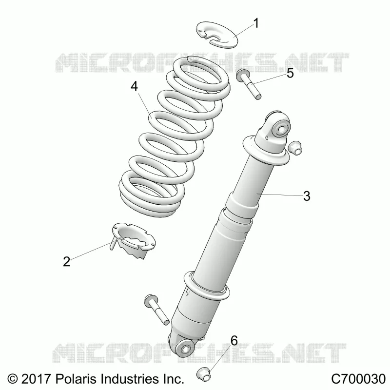 REAR SUSPENSION SHOCK MOUNTING
