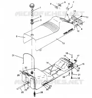 SEAT   GAS TANK ASSEMBLY  TRAIL 0952761 (4928862886A009)