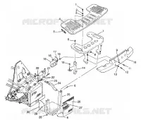 FRONT RACK   BUMPER MOUNTING XPLORER 400L W969140 (4935983598A009)