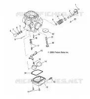 ENGINE, CARBURETOR, LOWER