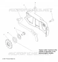 DRIVE TRAIN, FRONT SPROCKET GUARD