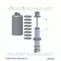 SUSPENSION, FRONT SHOCK TRACK