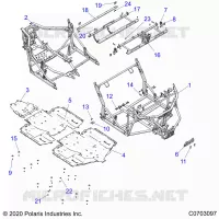 CHASSIS, MAIN FRAME AND SKID PLATES