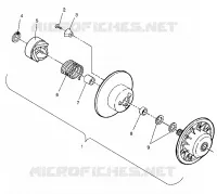 DRIVEN CLUTCH ASSEMBLY SUPER SPORT E940743 (4927372737022A)