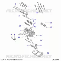 ENGINE, CYLINDER HEAD, CAM AND VALVES