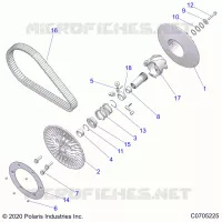 DRIVE TRAIN, SECONDARY CLUTCH