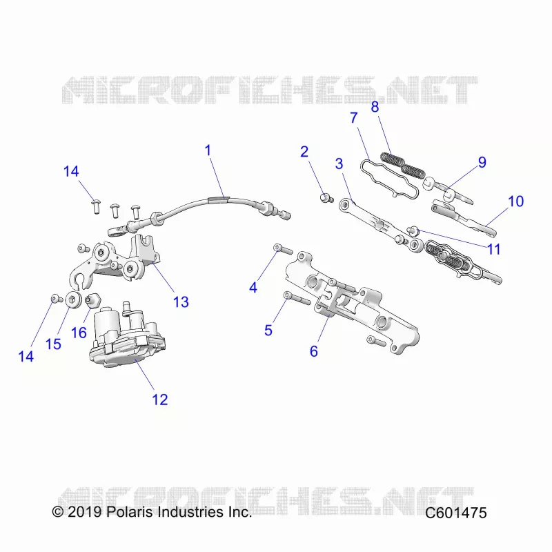 ENGINE, EXHAUST VALVE ASM. AND ACTUATOR -S23TDL8RS/8RE (C601475)