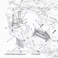 CHASSIS, ENGINE AND REAR DRIVELINE MOUNTING