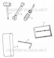 TOOL KIT    HURRICANE B974473 AND INTL. HURRICANE I974473 (4941044104B012)