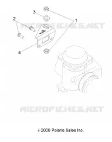 ENGINE, CARBURETOR BRACKET