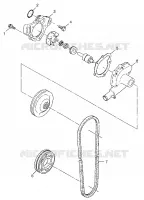 WATER PUMP 500 RMK 0982964 AND EUROPEAN 500 RMK E982964 (4942634263C011)