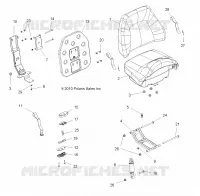 BODY, PASSENGER SEAT BOTTOM AND SEAT BACK