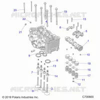 CYLINDER HEAD AND VALVES