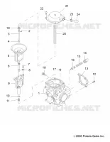 ENGINE, CARBURETOR, UPPER