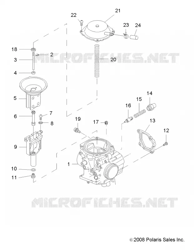 ENGINE, CARBURETOR, UPPER