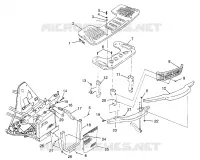 FRONT RACK   BUMPER MOUNTING (400) XPRESS 400 W969540 (4935923592A011)