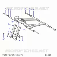 SUSPENSION, FRONT TORQUE ARM