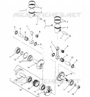 PISTON   CRANKSHAFT SPORT 0950443, SPORT TOURING 0950243  AND EUROPEAN SP (4928822882C013)