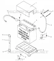 BATTERY BOX SLX 780 B964287 AND INTL. SLX 780 I964287 (4937443744B006)