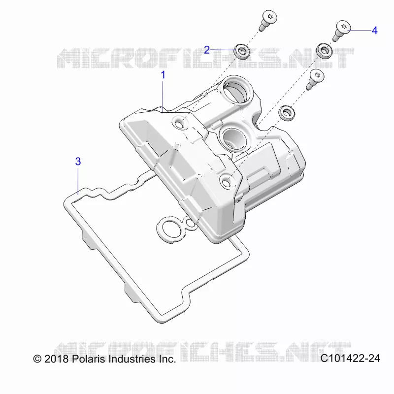 ENGINE, VALVE COVER
