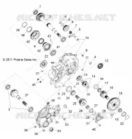 DRIVE TRAIN, MAIN GEARCASE INTERNALS 1