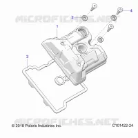 ENGINE, VALVE COVER