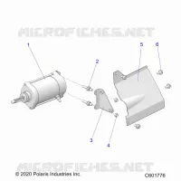 STARTER MOTOR/SHIELD