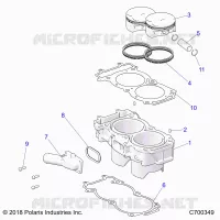 CYLINDER AND PISTON