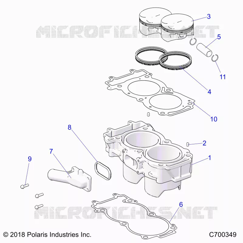 CYLINDER AND PISTON
